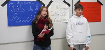 Les élèves de 3ème4 célèbrent la Journée de la laïcité